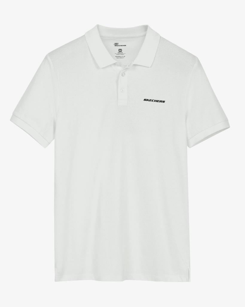 Skechers Polo M Short Sleeve Polo Erkek Beyaz Polo Yaka Tshirt S211800 102