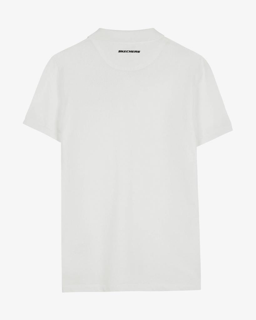 Skechers Polo M Short Sleeve Polo Erkek Beyaz Polo Yaka Tshirt S211800 102
