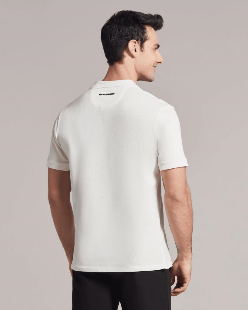 Skechers Polo M Short Sleeve Polo Erkek Beyaz Polo Yaka Tshirt S211800 102