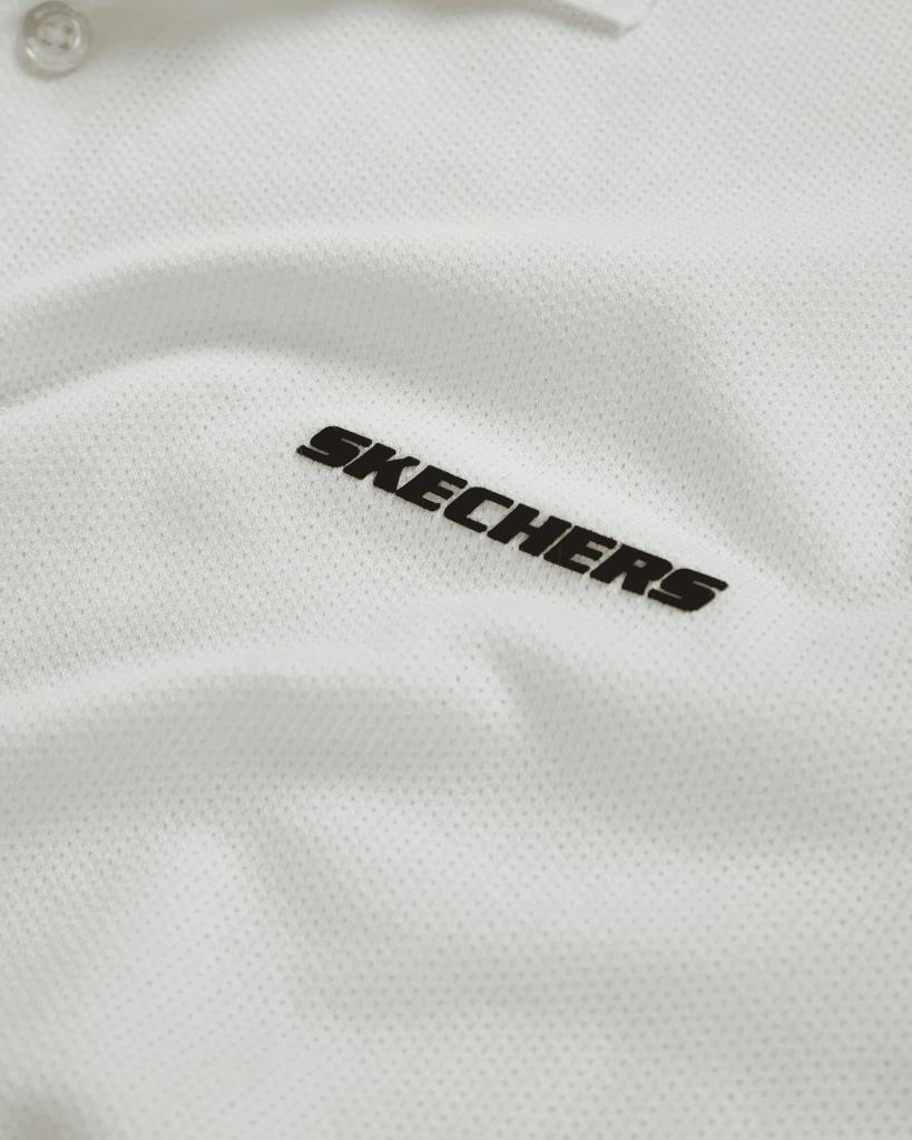 Skechers Polo M Short Sleeve Polo Erkek Beyaz Polo Yaka Tshirt S211800 102