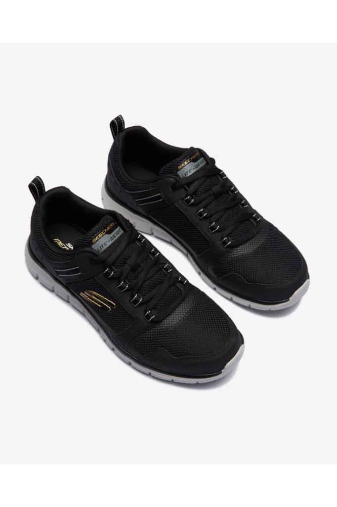 Skechers Track - Knockhill Erkek Siyah Günlük Spor Ayakkabı 232001 BKGD