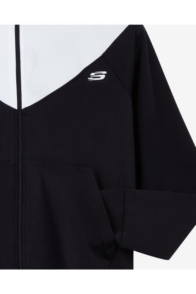 Skechers W Micro Collection Colorblock Suit Kadın Siyah Eşofman Takımı S212251 001
