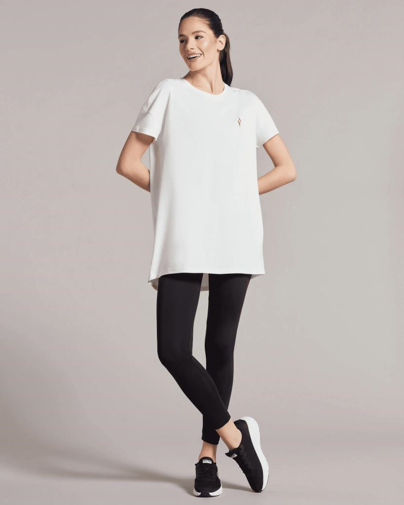 Skechers W Performance Tops Crew Neck T-Shirt Kadın Beyaz Tshirt S221482 102