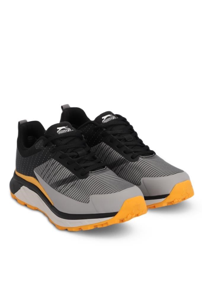 Slazenger Erkek Outdoor Bot Ayakkabı WHISPER Su Geçirmez Erkek Outdoor Ayakkabı Koyu Gri / Siyah