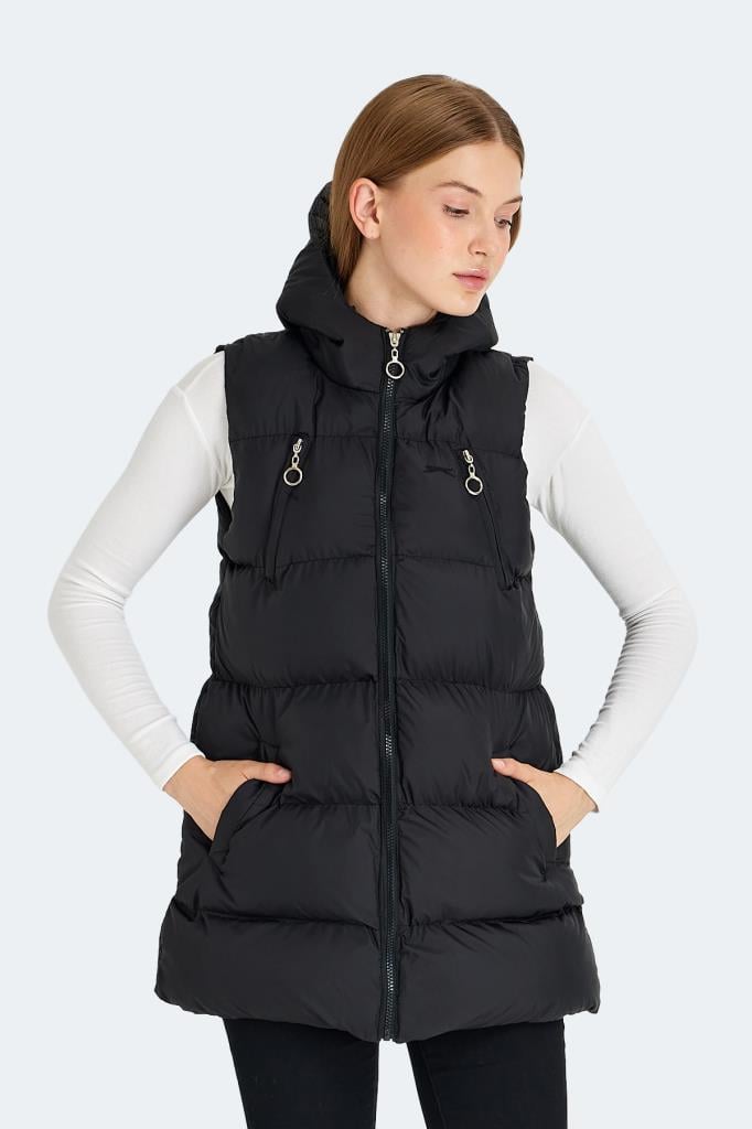 Slazenger Kadın Yelek Siyah GRETA Kadın Yelek Siyah ST23YK015-500