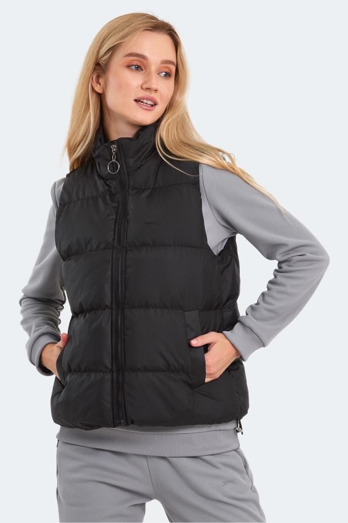 Slazenger Kadın Yelek Siyah Yelek BRAYLON Kadın Yelek Siyah ST23YK005-500