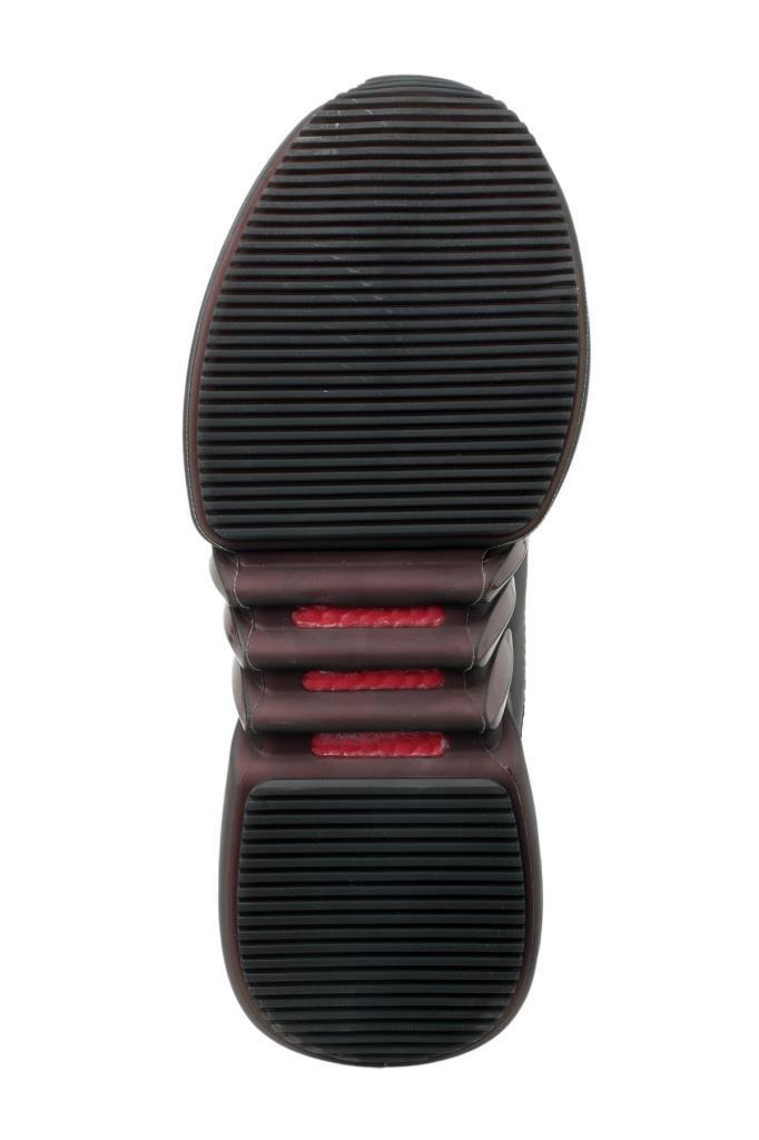 Zenon Sneaker Erkek Ayakkabı Siyah / Kırmızı SA13RE023-506