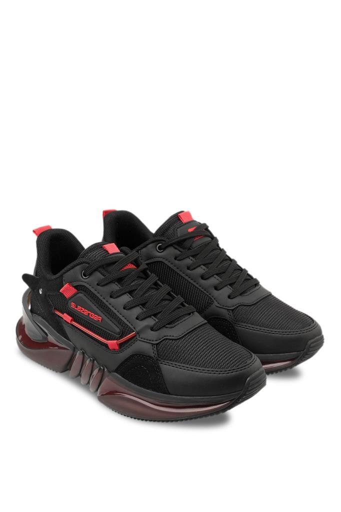 Zenon Sneaker Erkek Ayakkabı Siyah / Kırmızı SA13RE023-506