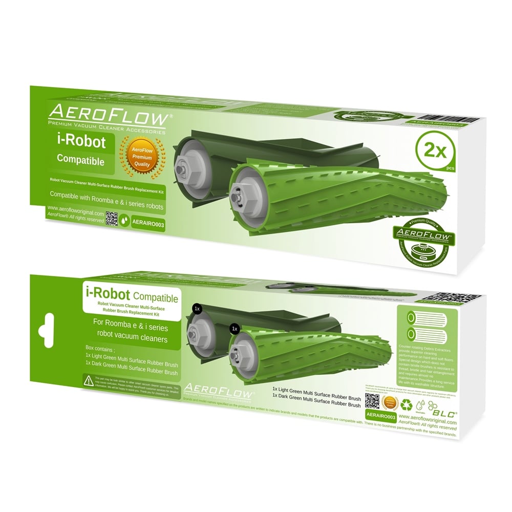 AeroFlow Orijinal iRobot Roomba E7 Plastik Fırça 2'li Paket