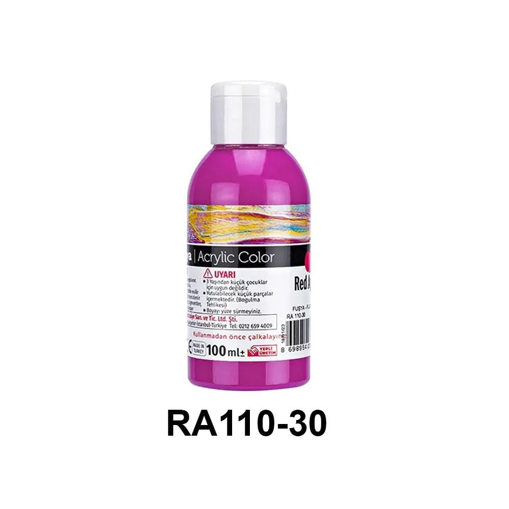 Red Apple Akrilik Boya Seti - 100ml Şişe (21 Renk Seçeneği)