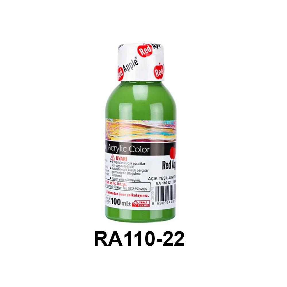 Red Apple Akrilik Boya Seti - 100ml Şişe (21 Renk Seçeneği)