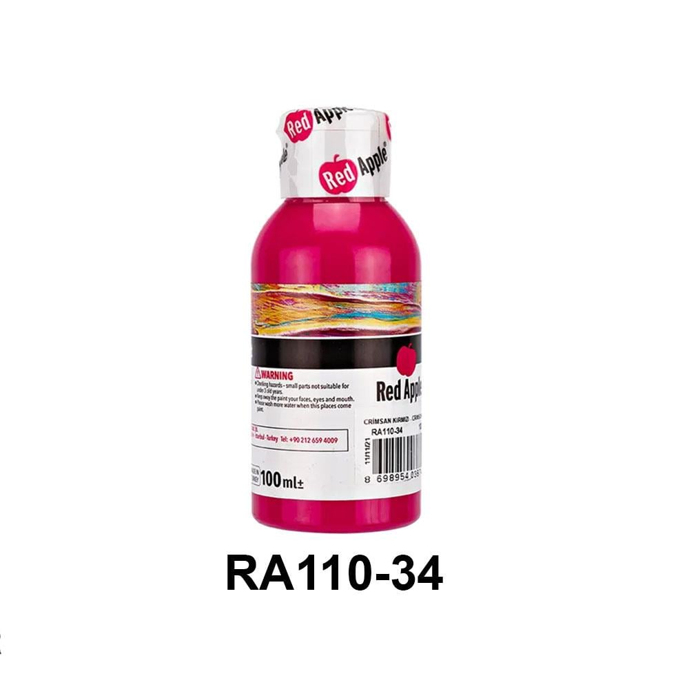 Red Apple Akrilik Boya Seti - 100ml Şişe (21 Renk Seçeneği)