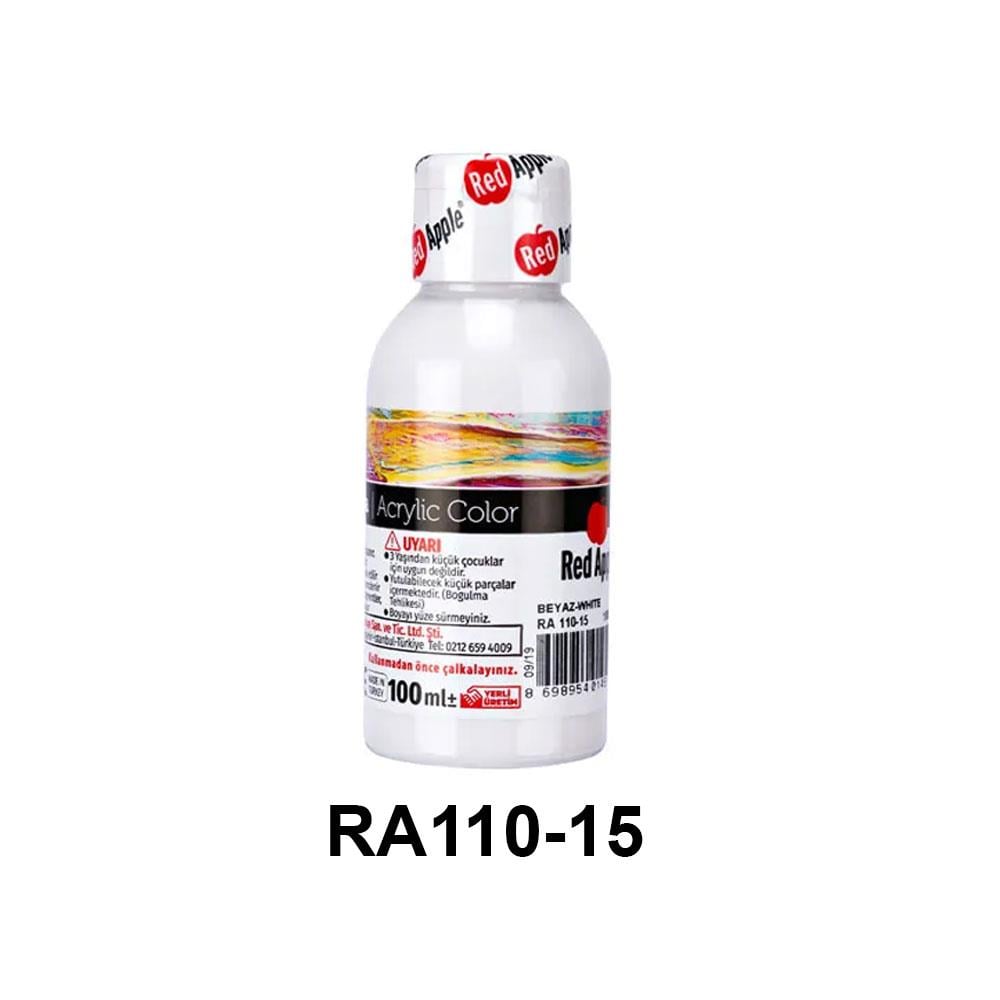 Red Apple Akrilik Boya Seti - 100ml Şişe (21 Renk Seçeneği)