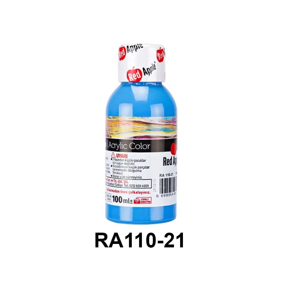 Red Apple Akrilik Boya Seti - 100ml Şişe (21 Renk Seçeneği)
