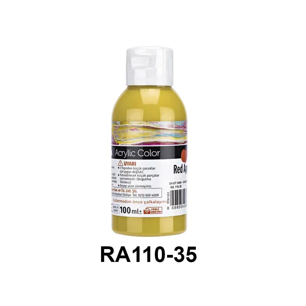 Red Apple Akrilik Boya Seti - 100ml Şişe (21 Renk Seçeneği)