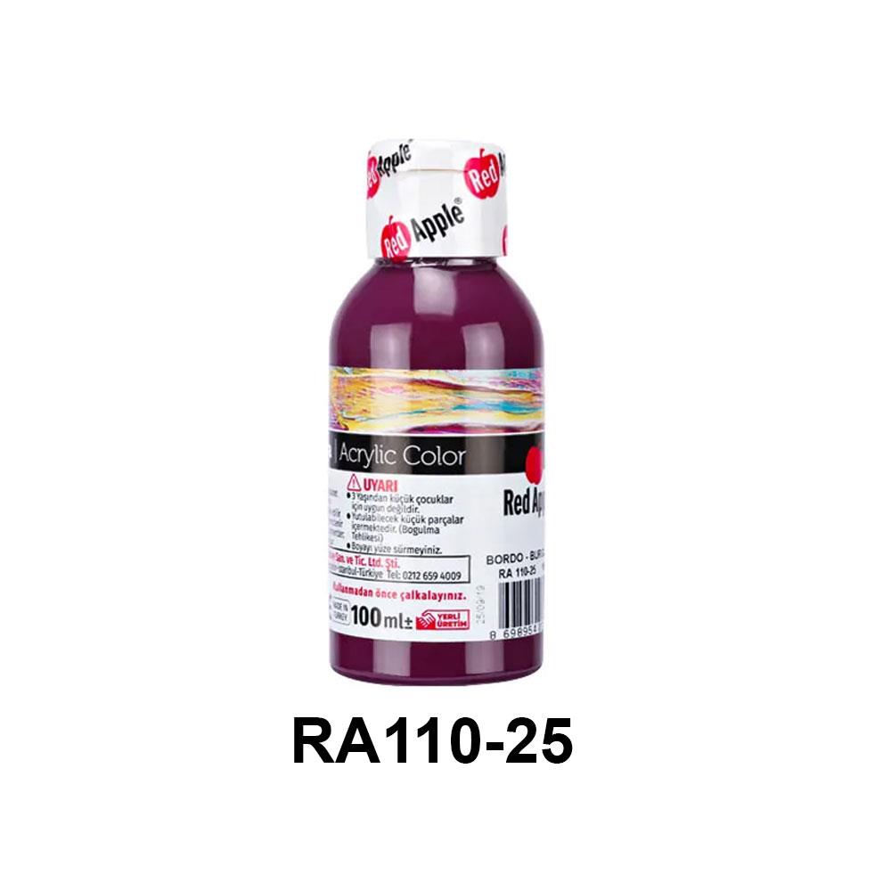 Red Apple Akrilik Boya Seti - 100ml Şişe (21 Renk Seçeneği)