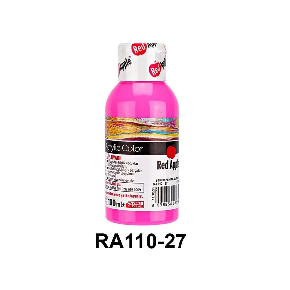 Red Apple Akrilik Boya Seti - 100ml Şişe (21 Renk Seçeneği)