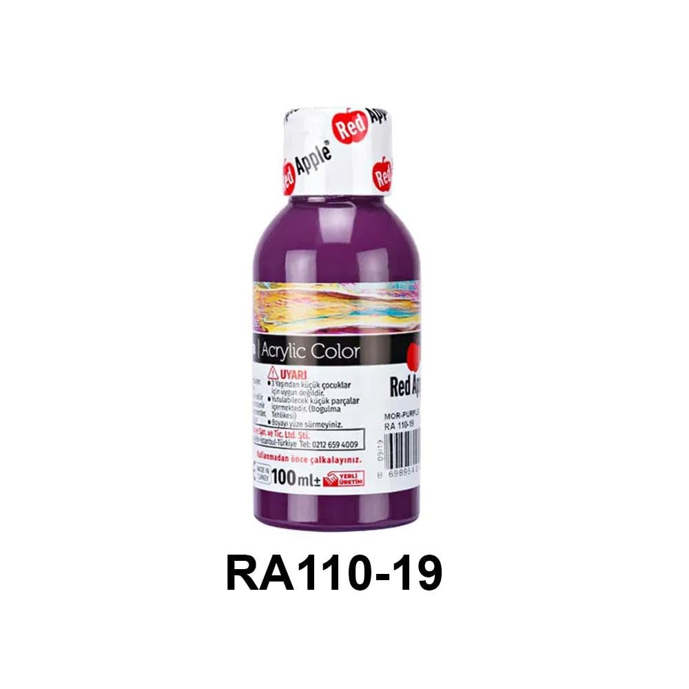 Red Apple Akrilik Boya Seti - 100ml Şişe (21 Renk Seçeneği)
