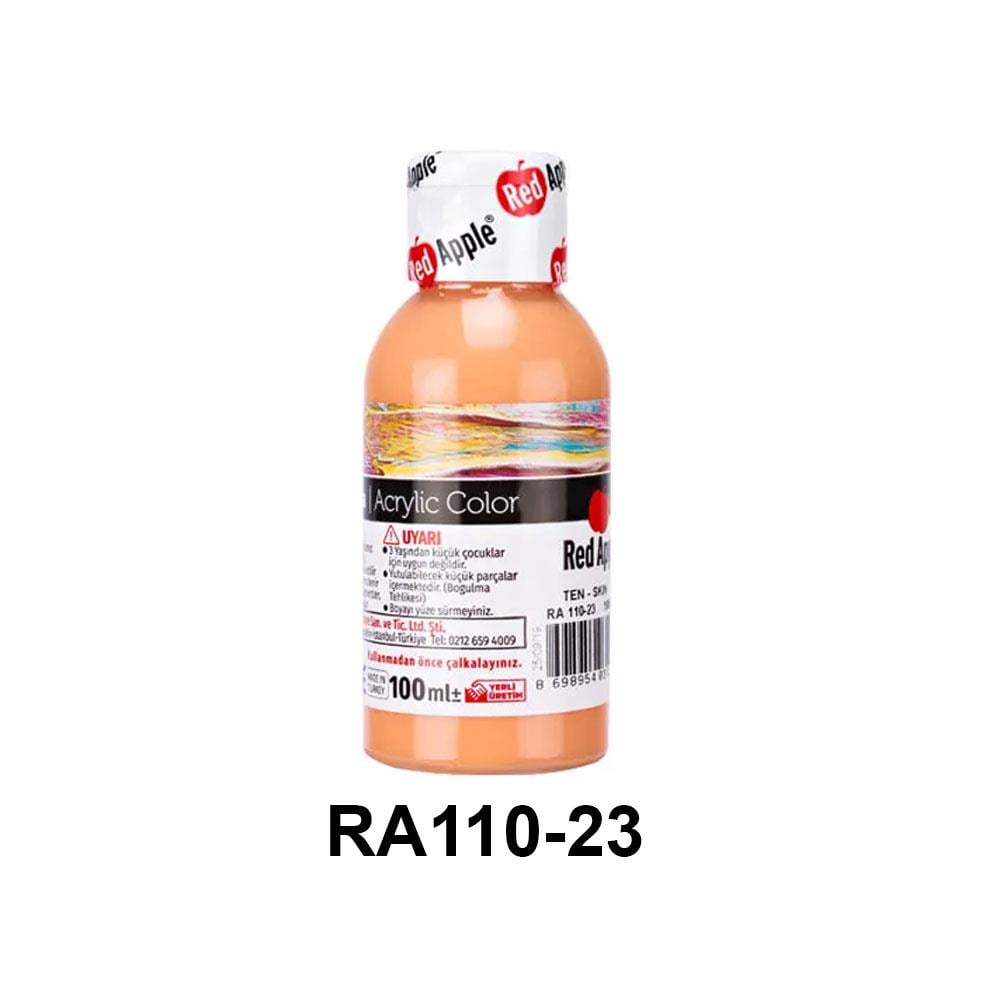 Red Apple Akrilik Boya Seti - 100ml Şişe (21 Renk Seçeneği)