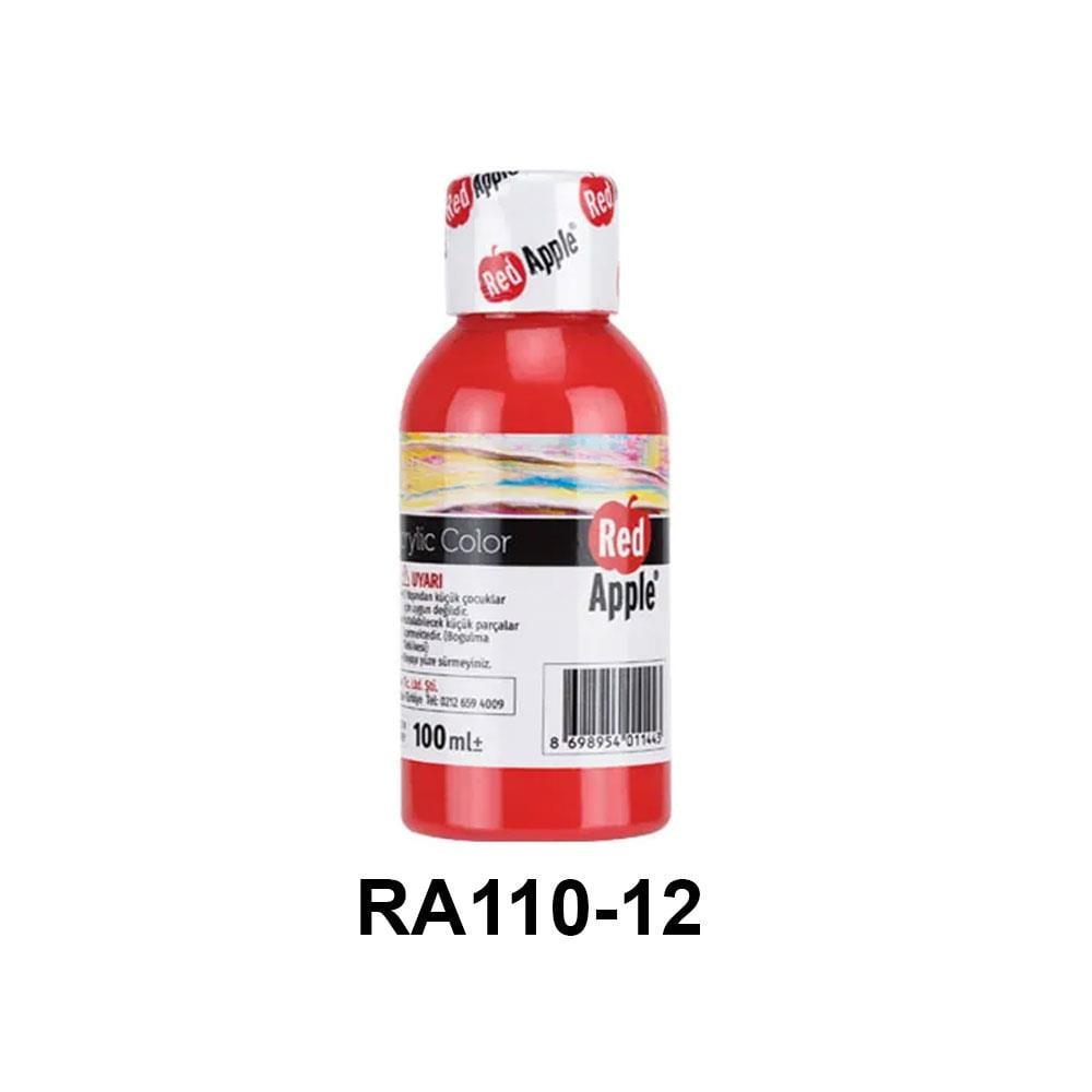 Red Apple Akrilik Boya Seti - 100ml Şişe (21 Renk Seçeneği)