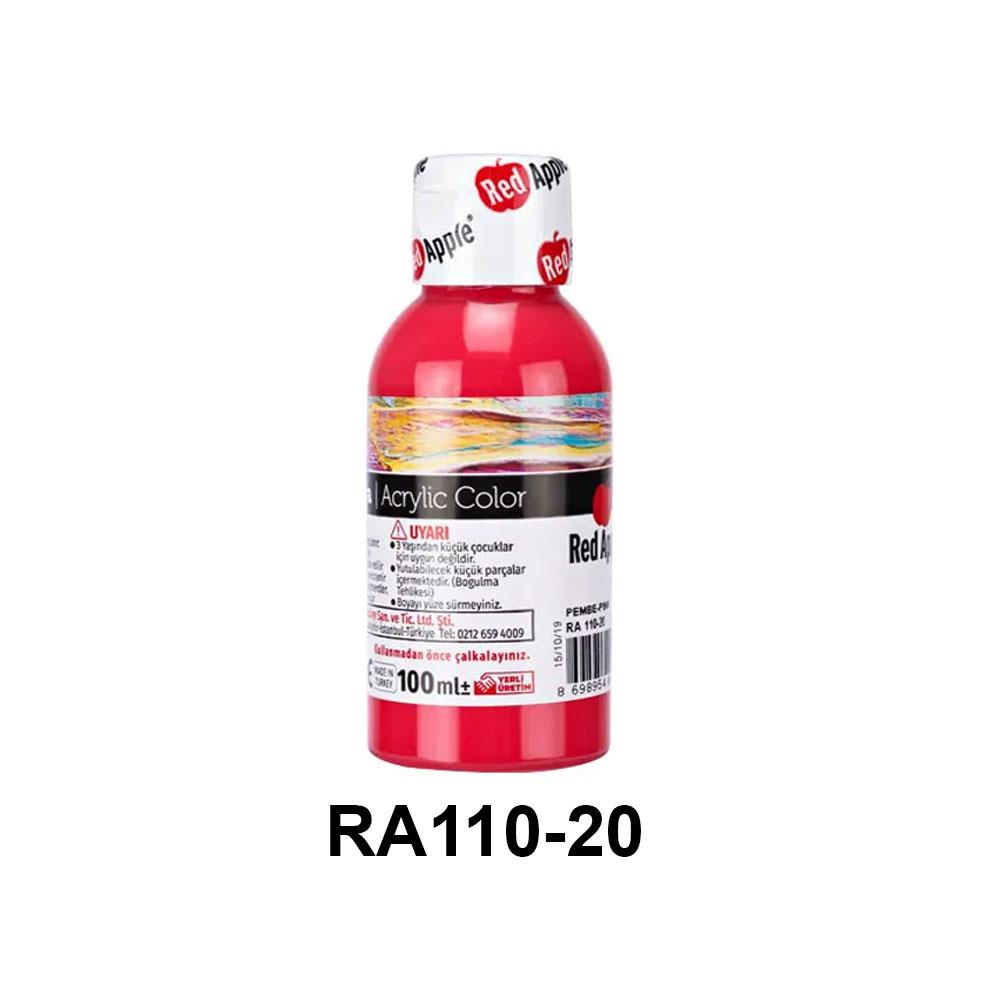 Red Apple Akrilik Boya Seti - 100ml Şişe (21 Renk Seçeneği)