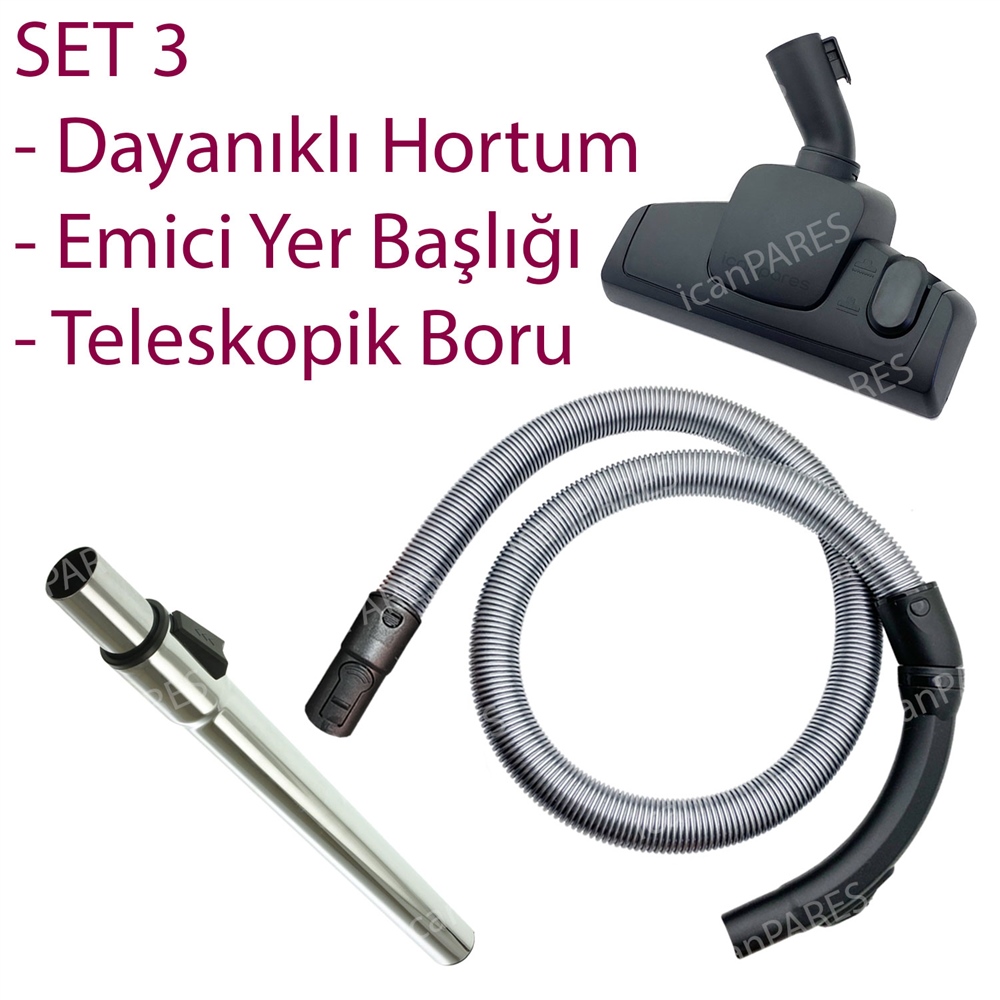 Profilo VS 6 PT 02 Süpürge Hortumu Emici Başlık Teleskopik Boru