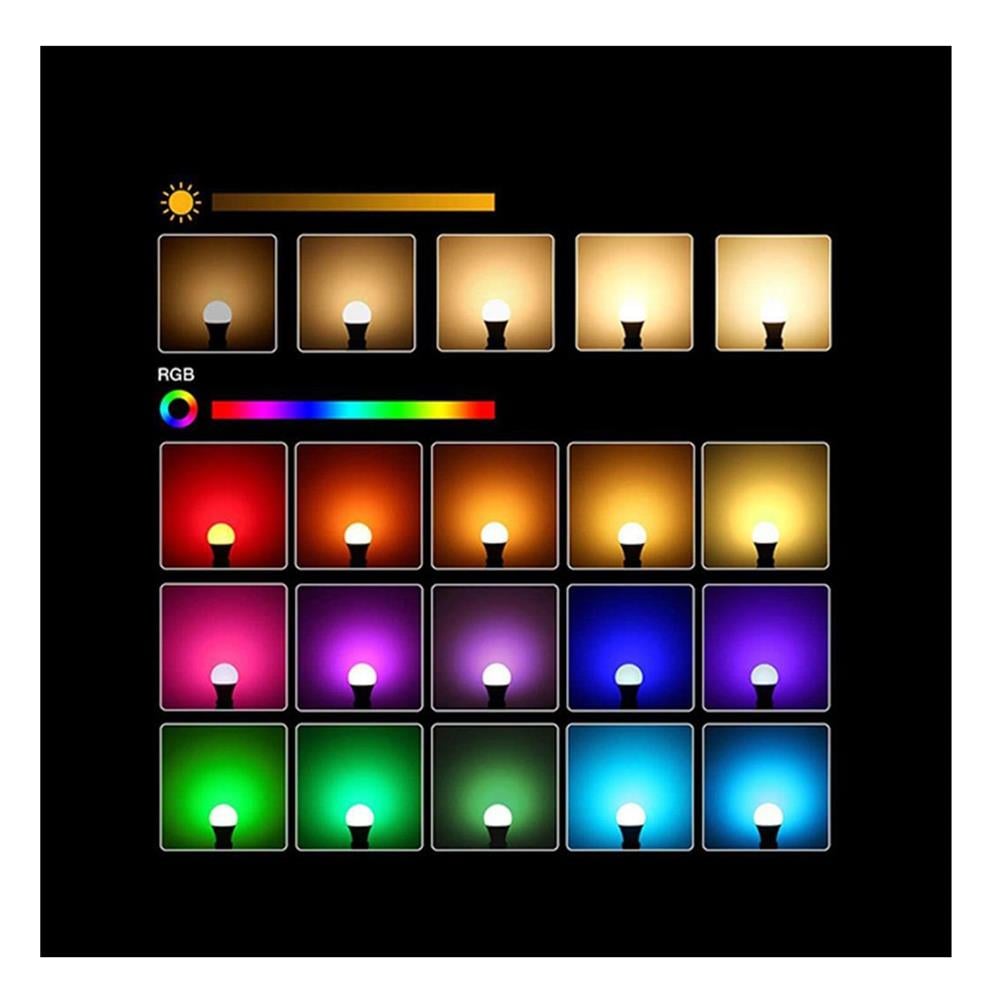 ATC Uzaktan Kumandalı 6500K 9W RGB Led Ampul Beyaz Işık