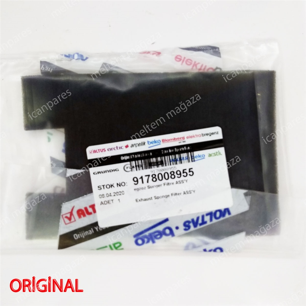 Arçelik 9178008955 Süpürge Orijinal Egsoz Sünger Filtre