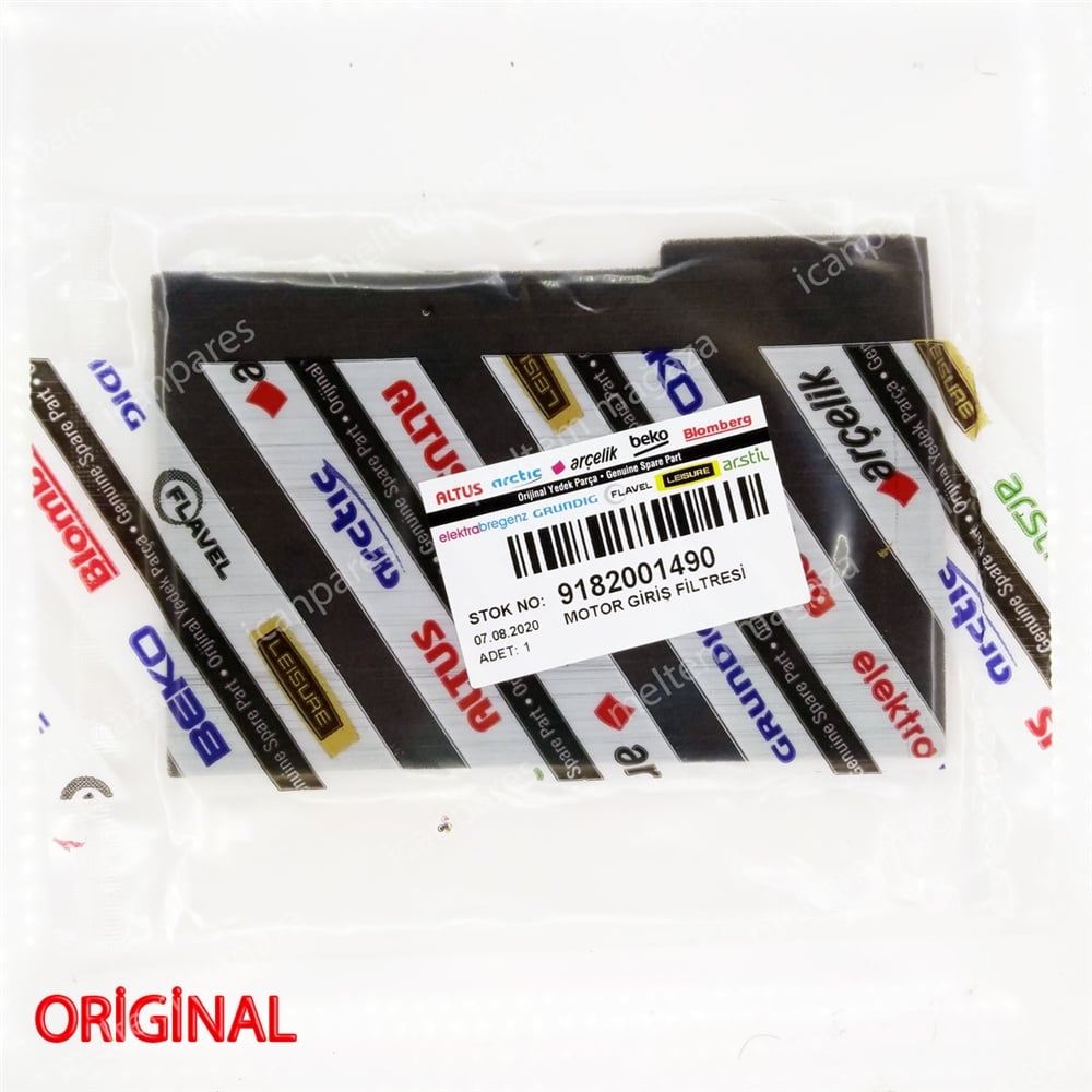 Arçelik 9182001490 Süpürge Orijinal Motor Giriş Filtresi