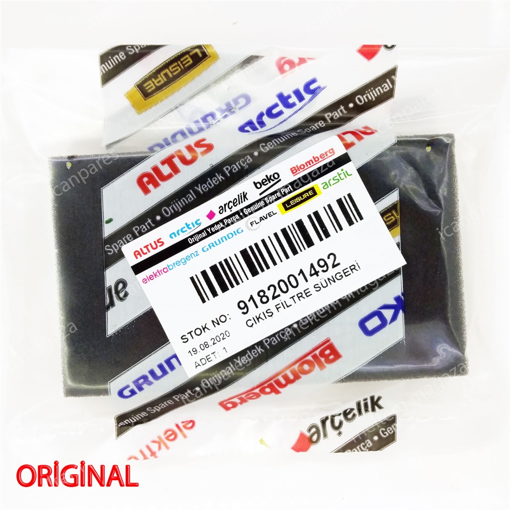 Arçelik S 4124 Kanguru Süpürge Orijinal Çıkış Filtre Süngeri