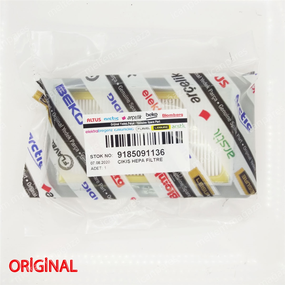 Arçelik S 4312 Aqualogic Süpürge Orijinal Hepa Filtresi