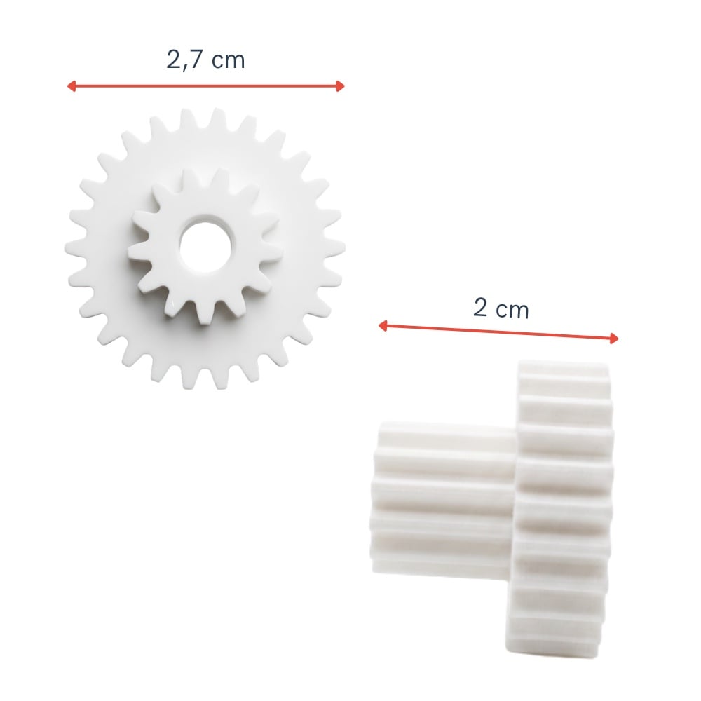 Fantom Uyumlu Mini Robot R 200 Doğrayıcı Kapak Dişlisi - Çift Kademeli Pinyonlu