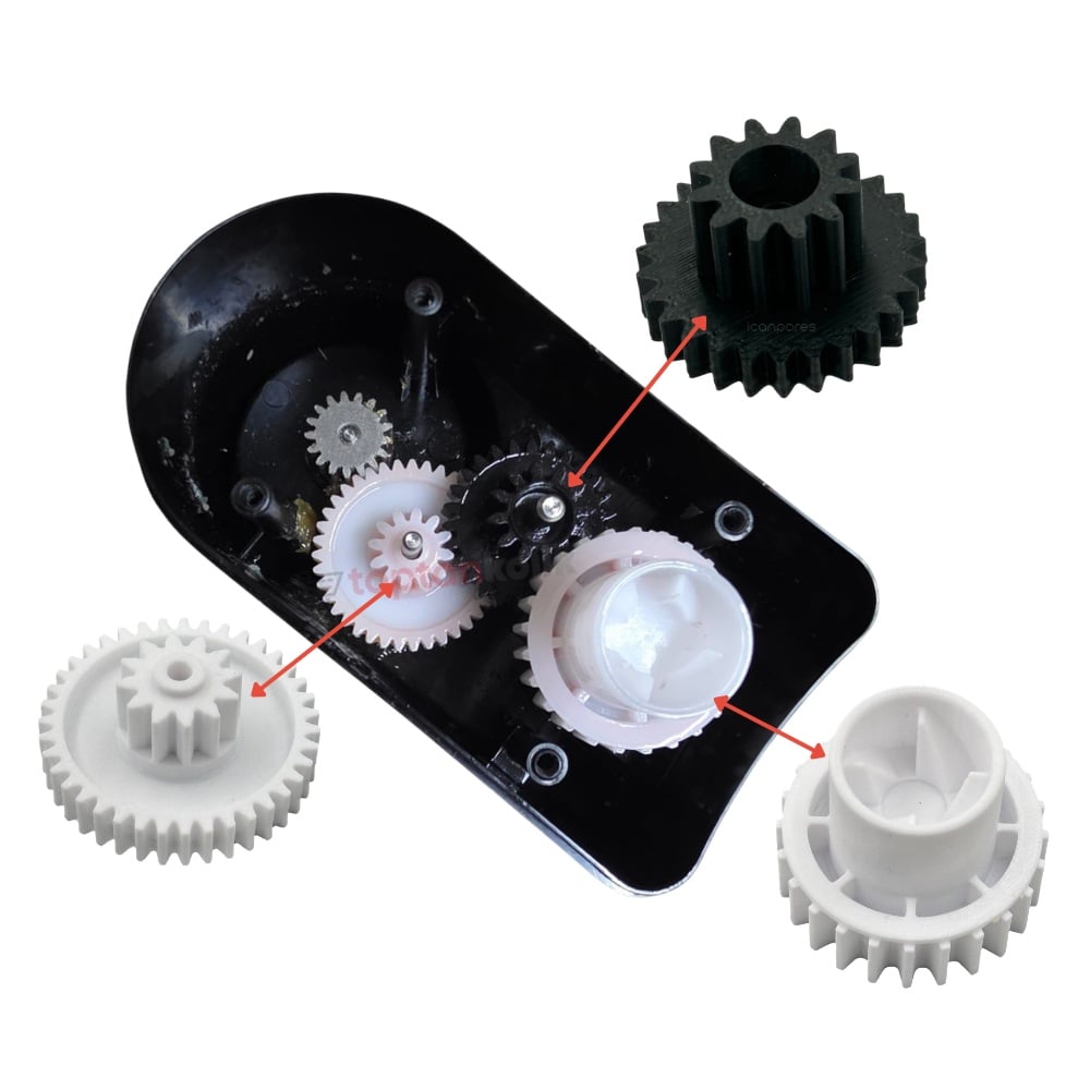 Vestel Uyumlu Ziyafet 8500 DX Multi Blender Motor Kilit Mekanizması Dişli Seti Çıkış Dişlisi ve Aktarma Dişlisi Seti