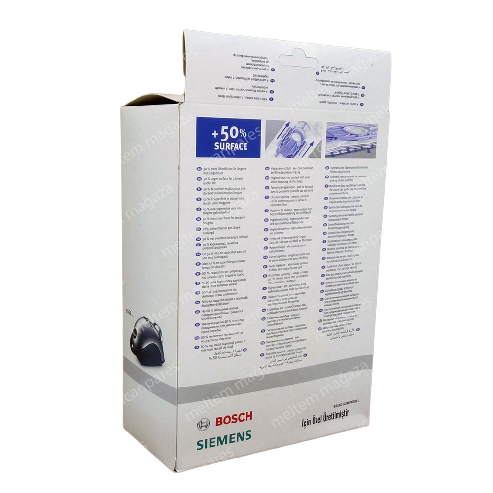 Bosch BBZ 52 AFP Süpürge Toz Torbası (4 Adet)
