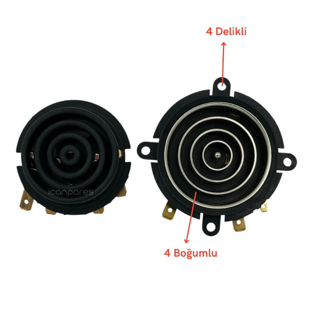 Bir Çok Marka İle Uyumlu Çaycı ve Kettle Termostat ve Konnektör Seti KSD-168-5 H, 4 Delikli