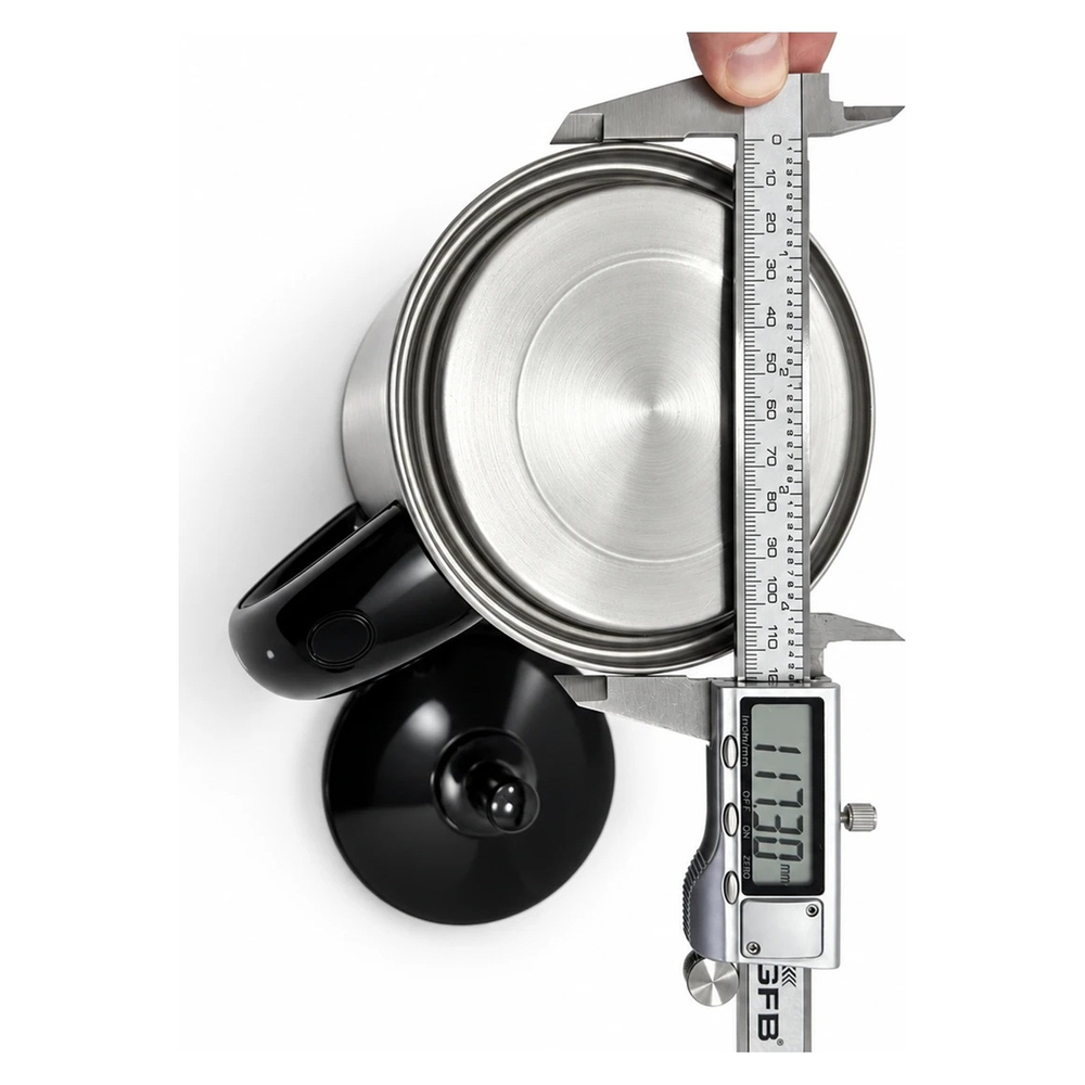 Çay Makinesi İçin Universal Metal Demlik Kapaklı - Süzgeç Hariç, 117 mm Taban