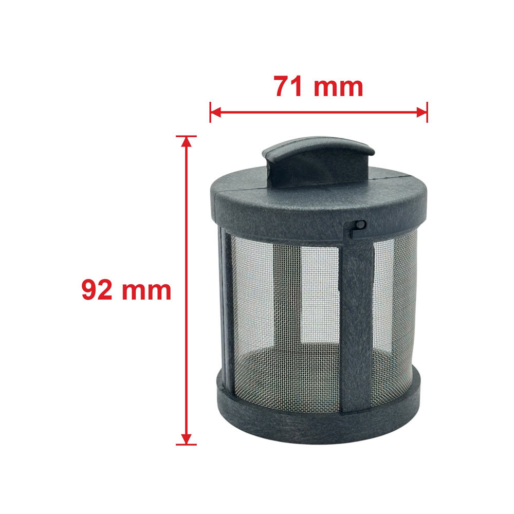 Kapaklı Metal Tül Çay Süzgeci Büyük 71 mm x 92 mm - Bardak, Kupa ve Demlik İçin