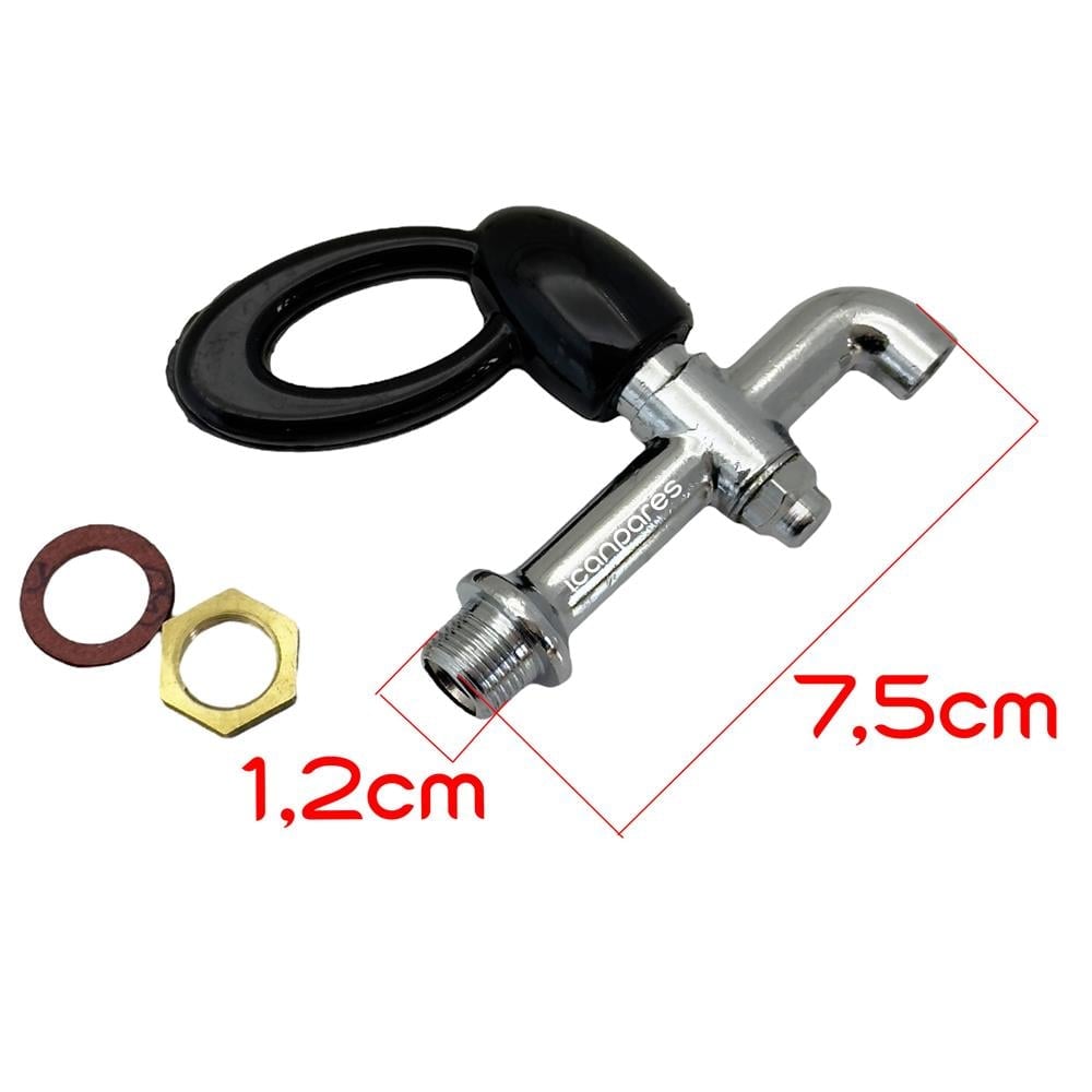 Semaver Musluk Dıştan Dişli, Contalı, Somunlu, Demir, Arçelik, Beko Uyumlu ve Universal Semaver Musluğu