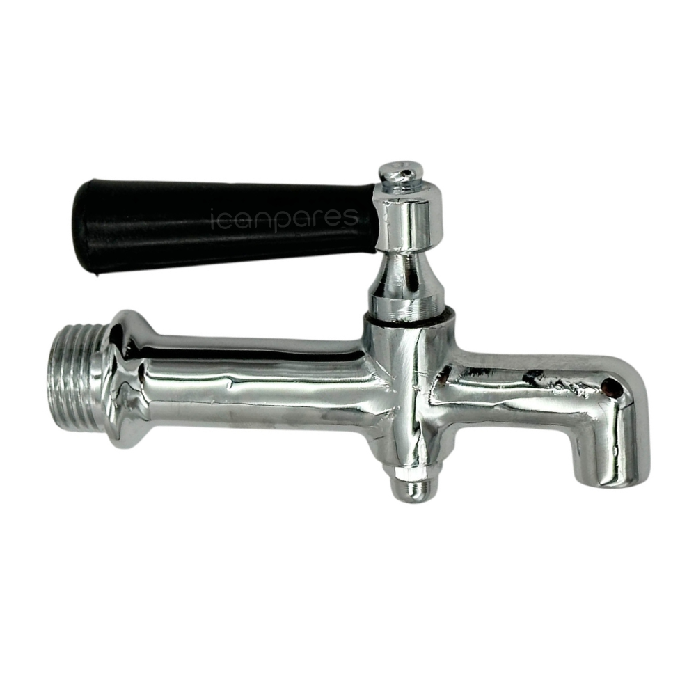 Semaver Musluk Göstergesiz, Dıştan Dişli, Demir, Kazan ve Kahveci Musluğu 10,8X6,5cm - 2cm Dişli