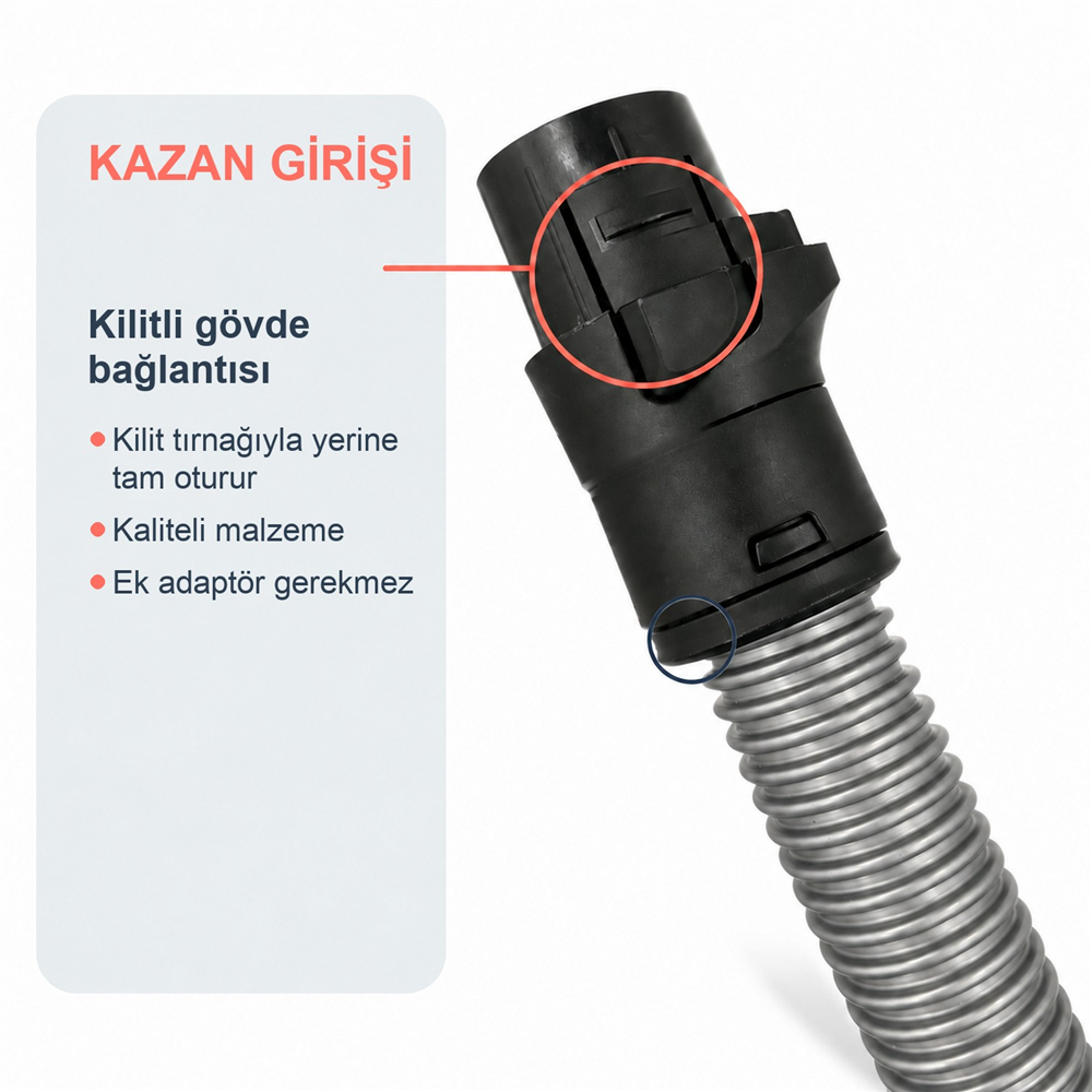 Philips Uyumlu FC 9742 PowerPro Expert Tri Active Advance Emici Başlık, Hortum ve Çelik Boru