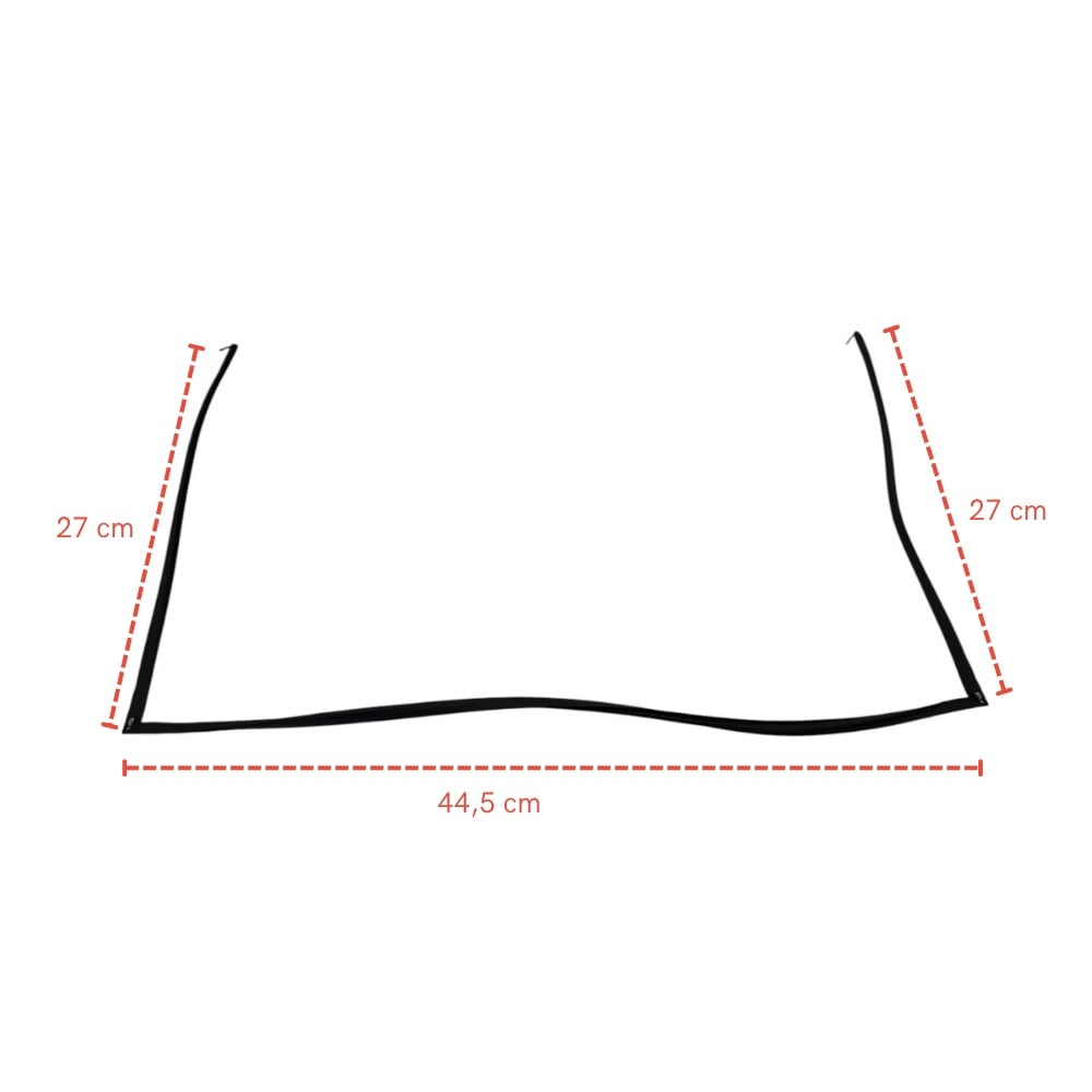 Kumtel Uyumlu Düz Tip Fırın Kapak Contası 44,5 cm x 27 cm 11106000073