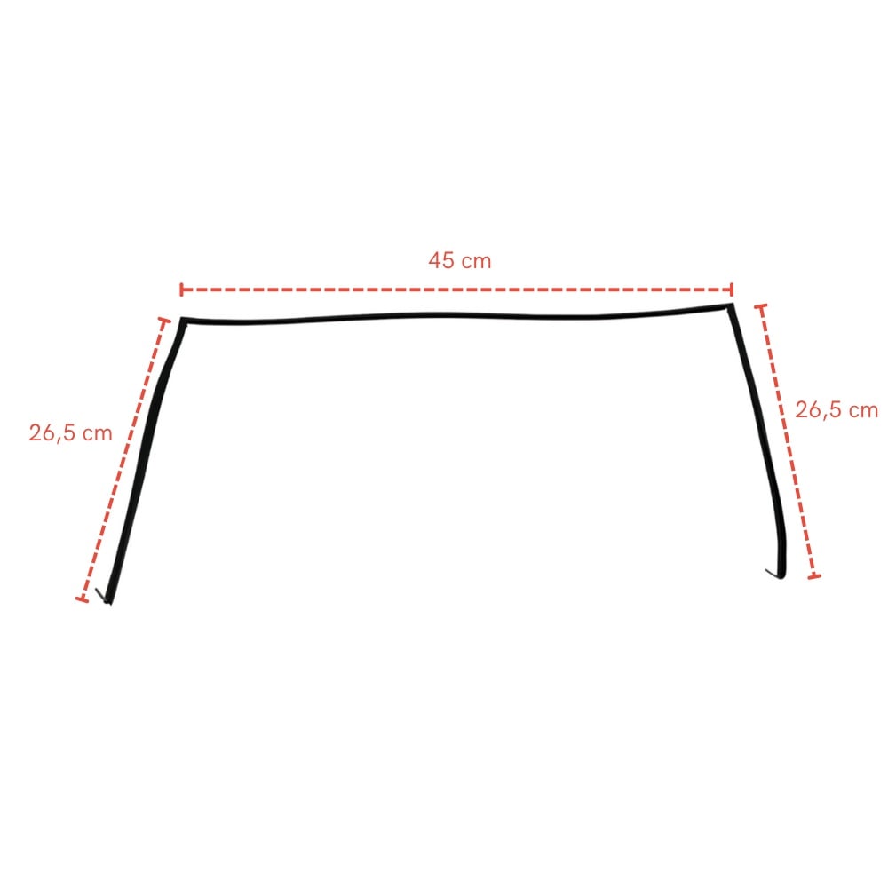 Kumtel Uyumlu U Tipi Fırın Kapak Contası 45 cm x 26,5 cm 11106000130