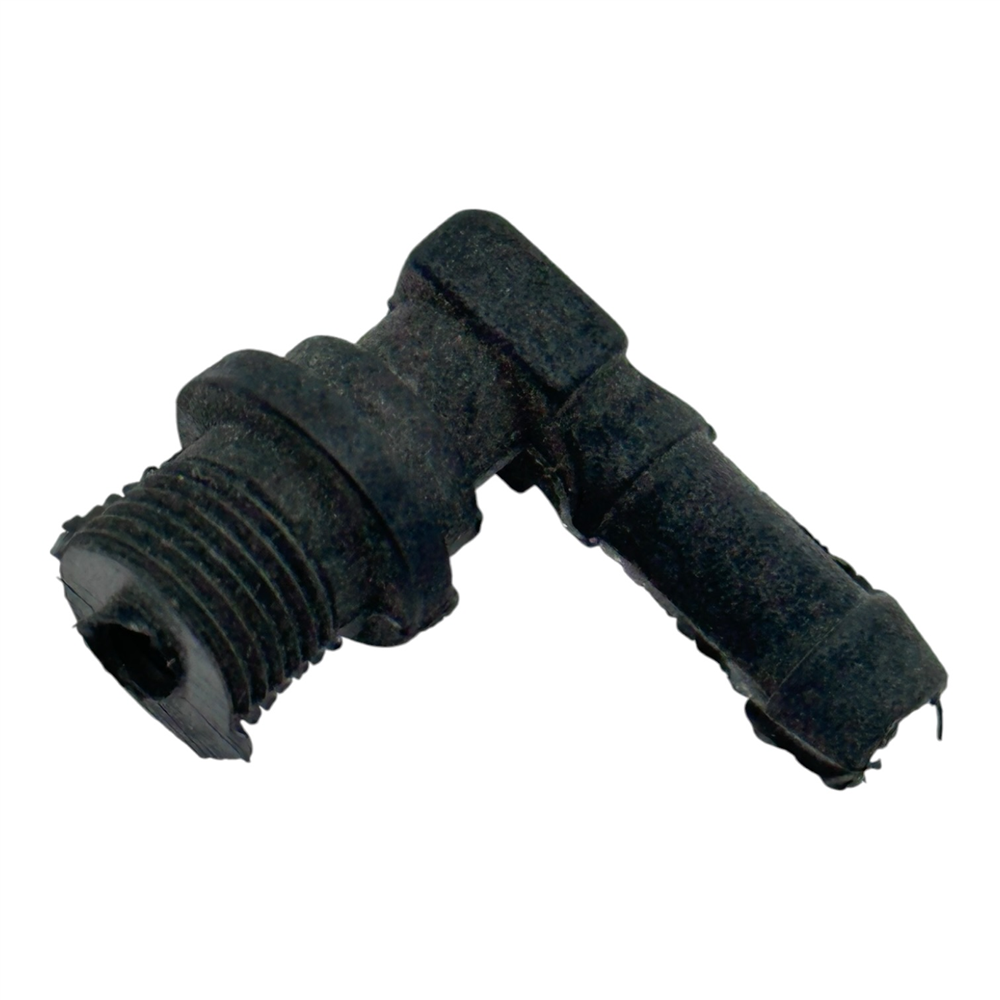 Universal Dişli 90 Derece Plastik L Dirsek Hortum Rakoru - Diş Ø9,48 mm, Hortum Ucu Ø6,75 mm
