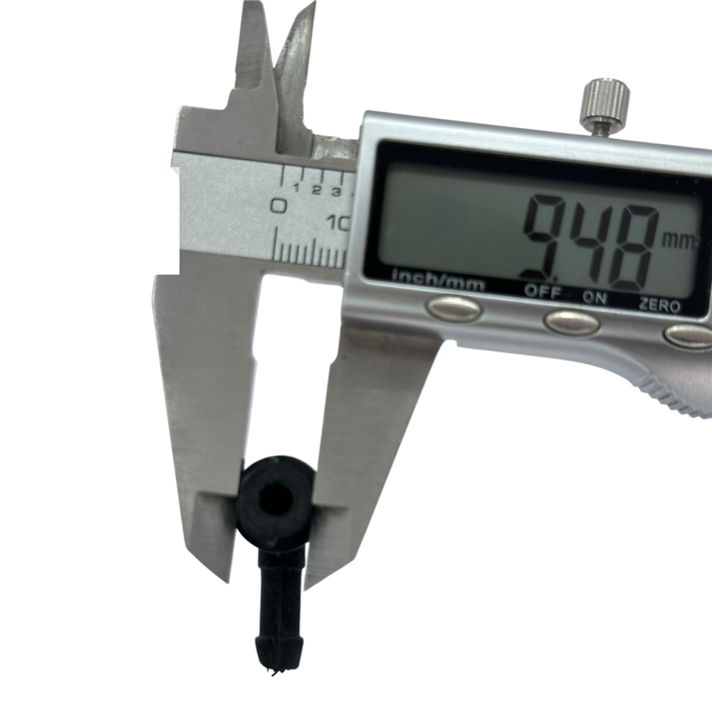 Universal Dişli 90 Derece Plastik L Dirsek Hortum Rakoru - Diş Ø9,48 mm, Hortum Ucu Ø6,75 mm
