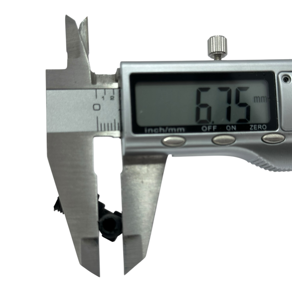 Universal Dişli 90 Derece Plastik L Dirsek Hortum Rakoru - Diş Ø9,48 mm, Hortum Ucu Ø6,75 mm