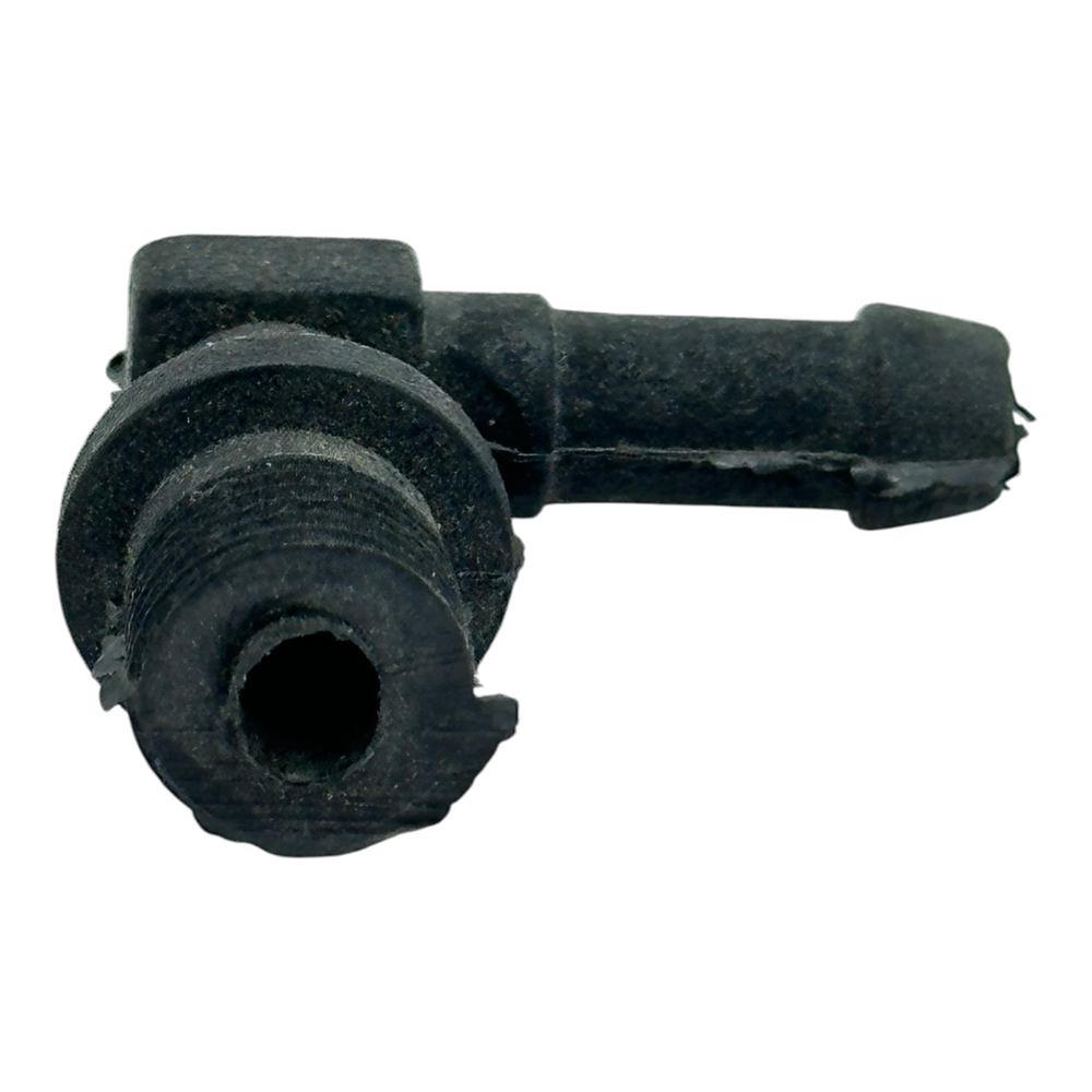 Universal Dişli 90 Derece Plastik L Dirsek Hortum Rakoru - Diş Ø9,48 mm, Hortum Ucu Ø6,75 mm