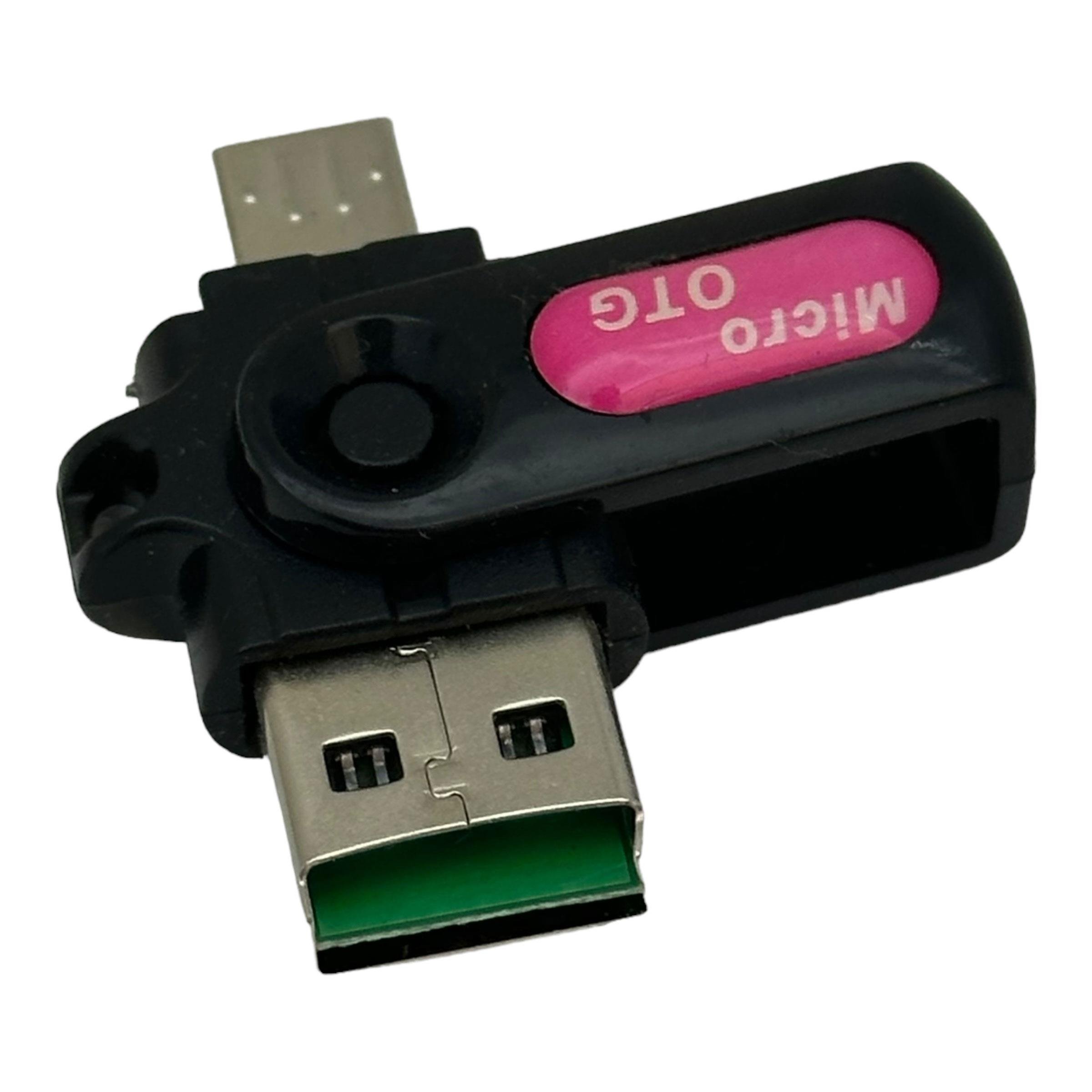 OTG Kart Okuyucu (SD/TF) - 2'si 1 Arada - Micro/Usb Kart Okuyucu