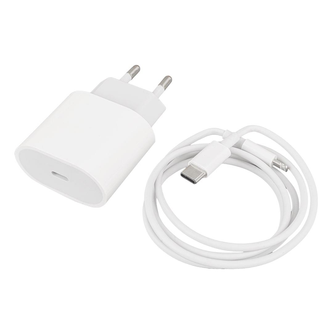Şarj Adaptörü + Type-C Lightning Kablo - Weko WK-21443 20W PD-C
