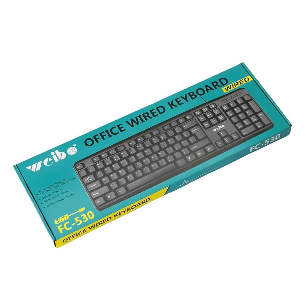 Weibo FC-530 Ofis Kablolu Klavye: Dayanıklı ve Kullanışlı