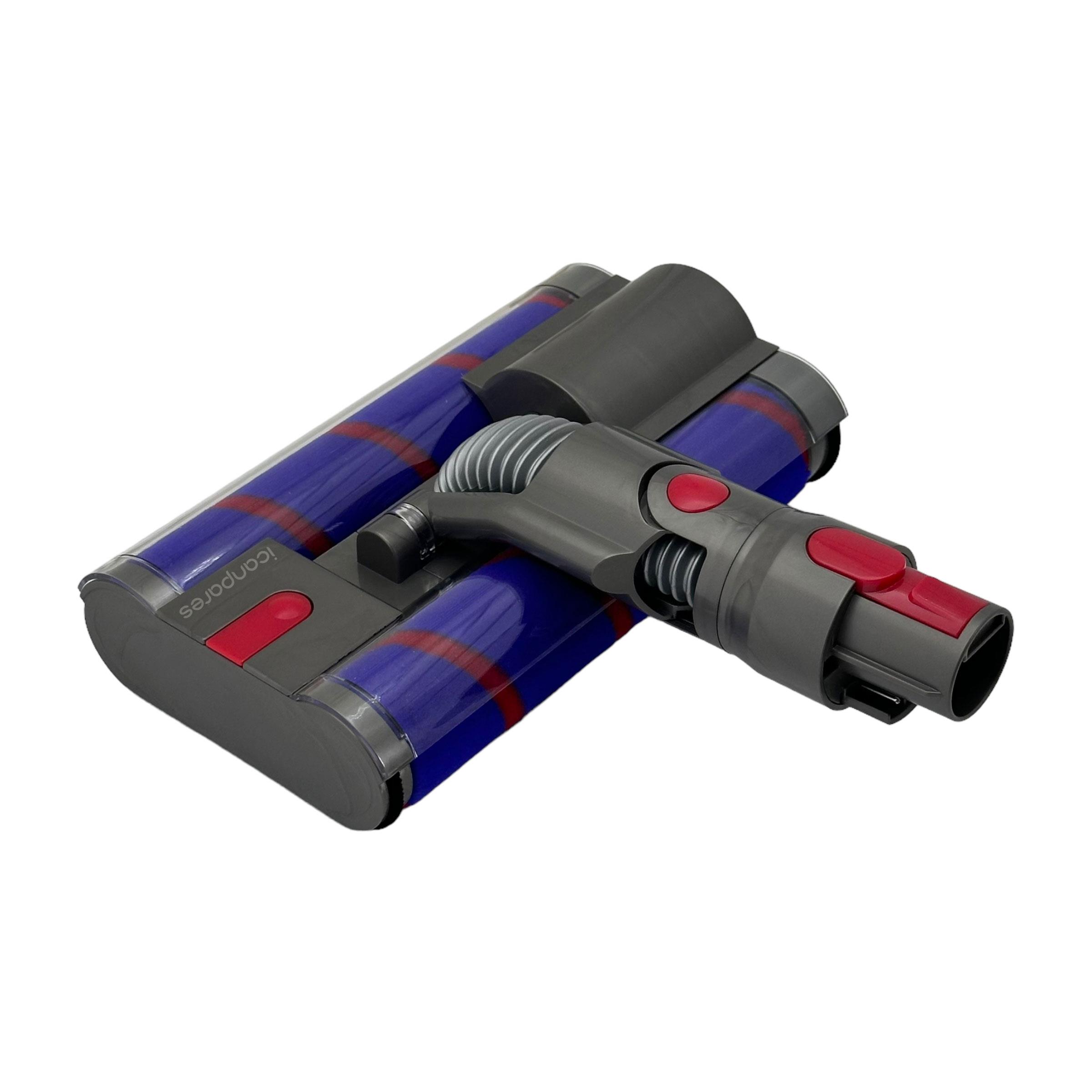 Dyson Uyumlu V7, V8, V10, V11, V15 Süpürge Çiftli Yumuşak Rulo Fırçalı Başlık